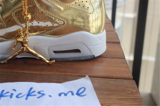 Authentic Air Jordan 6 Gold Pinnacle